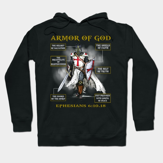 Armor Of God Hoodie by Nifty T Shirts